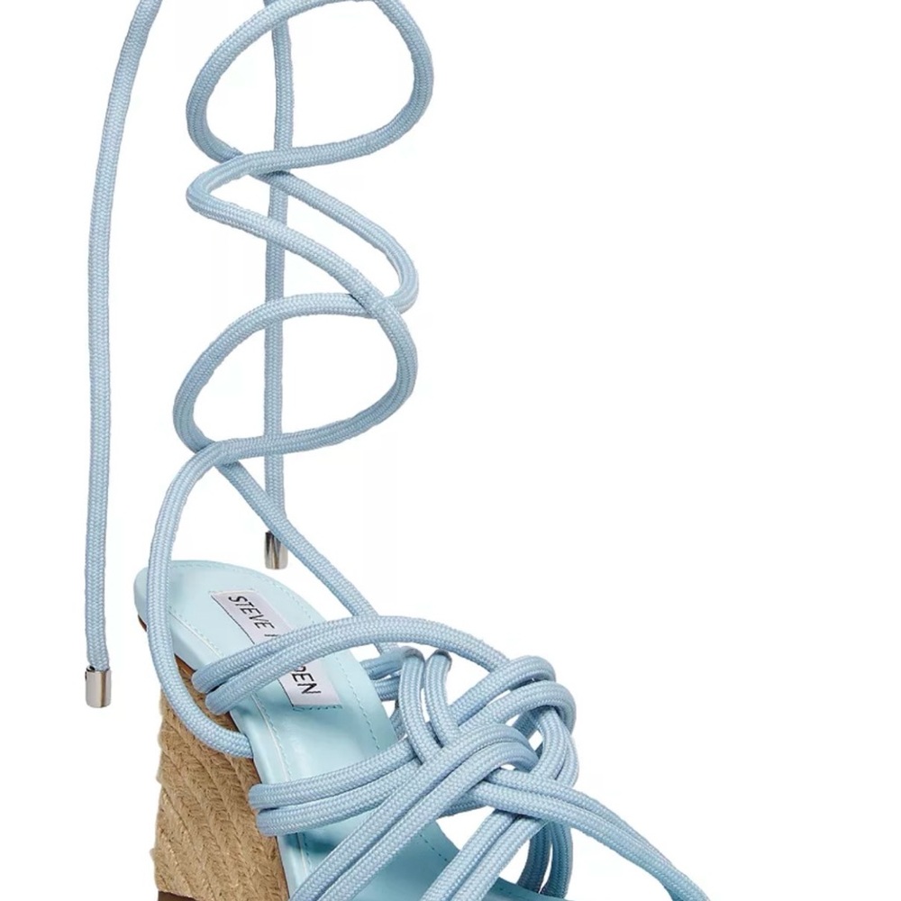 Steve Madden Idealized Blue Women's Wedge Sandals